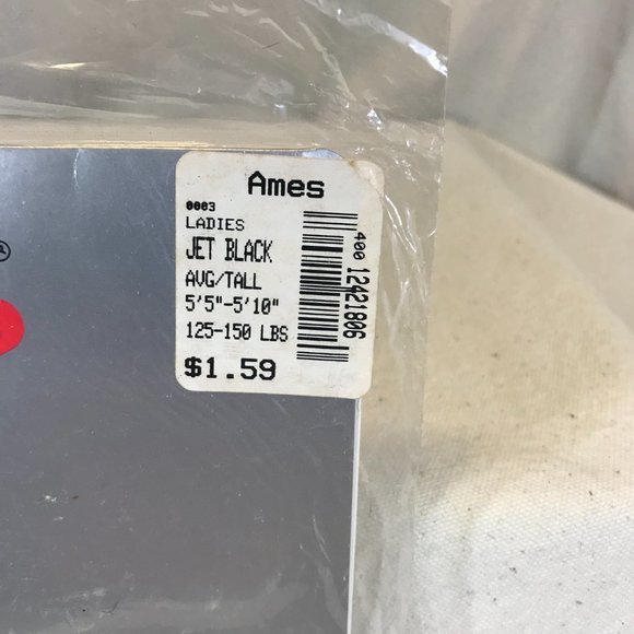 Vintage Hot Shades All Nude Pantyhose Jet Black Avg/Tall 125-150 lbs - Picture 2 of 4